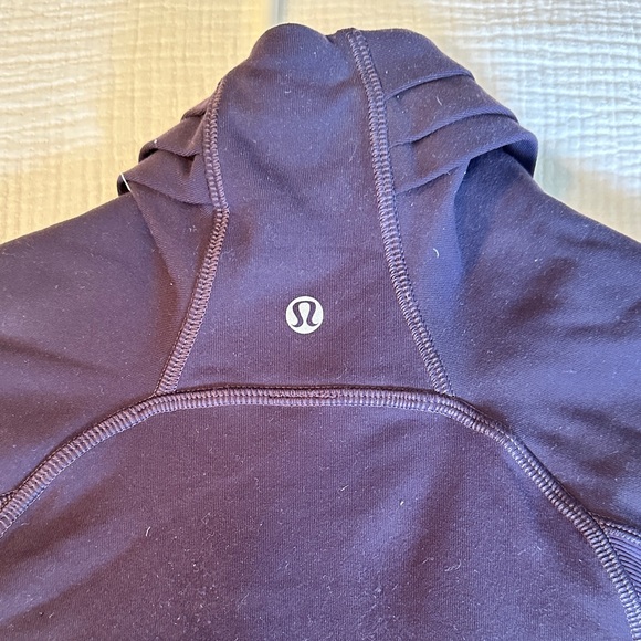 Lululemon Precision Jacket Navy Asymmetrical Zip Up Jacket Size 10 - Picture 2 of 11